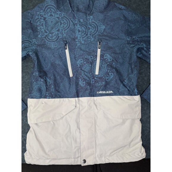 Armada Aspect Snowboard Jacket - Blue Mandala & White - Men's Small - Picture 4 of 14